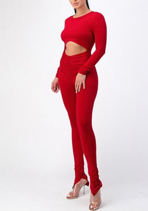 B.Badazz™️ Red and Ready Jumpsuit